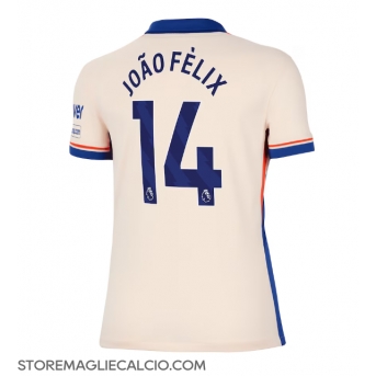 Chelsea Joao Felix #14 Maglia Gara Trasferta Repliche 2024-25 Donna